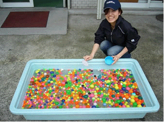 イベントで大人気 スーパーボールすくい 金魚すくい用水槽のレンタルはレントオール高松へ